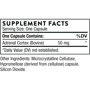Thorne Adrenal Cortex Cortisol Management Support - 60 Capsules